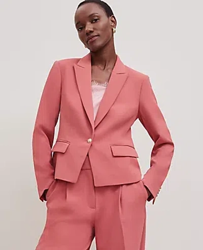 Ann Taylor Petite Crinkle Fitted Blazer