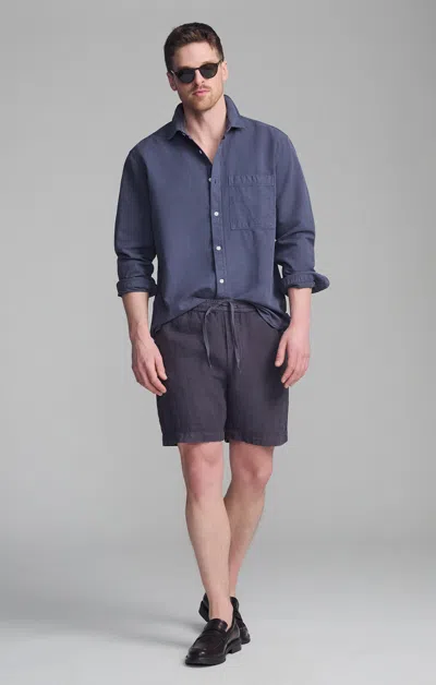 Mavi One Pocket Long Sleeve Button-up Shirt In Outer Space