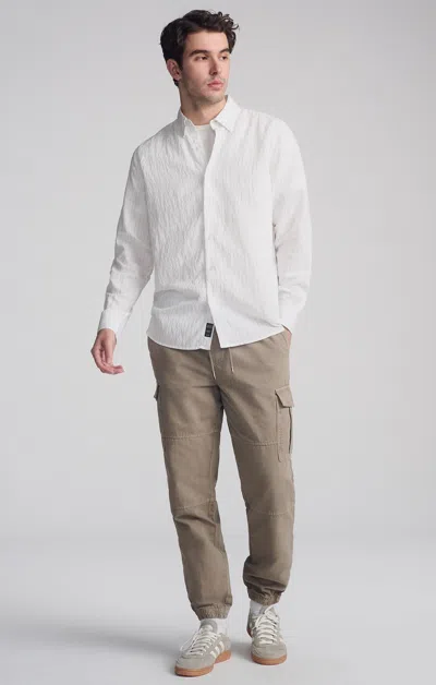 Mavi Striped Long Sleeve Button-up Shirt In Black