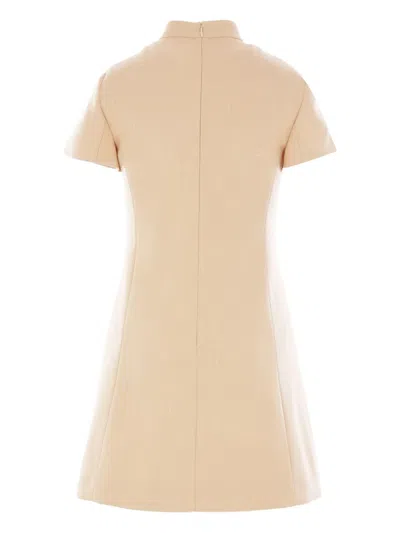 Valentino Embroidered Woven Mini Dress With Tassels Birch In Multi