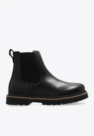 Birkenstock Highwood Slip On Womens Faux Leather Round Toe Ankle Boots