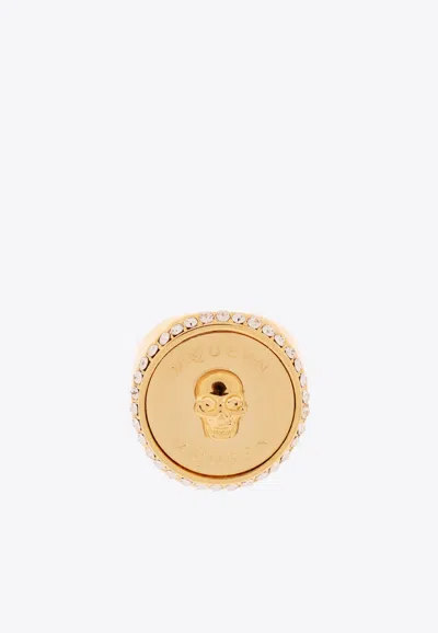 Alexander Mcqueen Sovereign Skull Embellished Ring