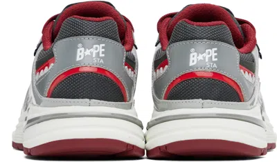 Bape Gray & Red '' Shark Sta #3 Sneakers