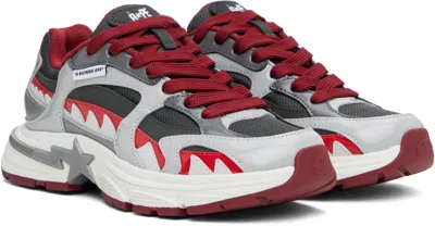 Bape Gray & Red '' Shark Sta #3 Sneakers