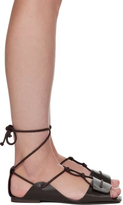 Lemaire Brown Opanka Flat Sandals