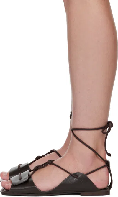 Lemaire Brown Opanka Flat Sandals