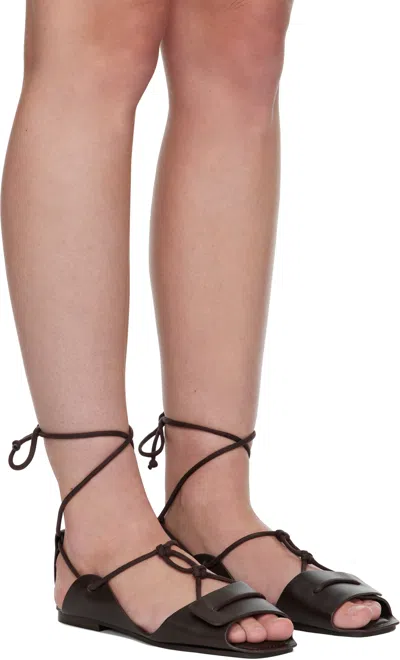Lemaire Brown Opanka Flat Sandals