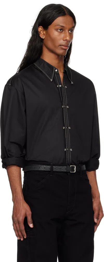 Lemaire Embellished Cotton Satin Shirt