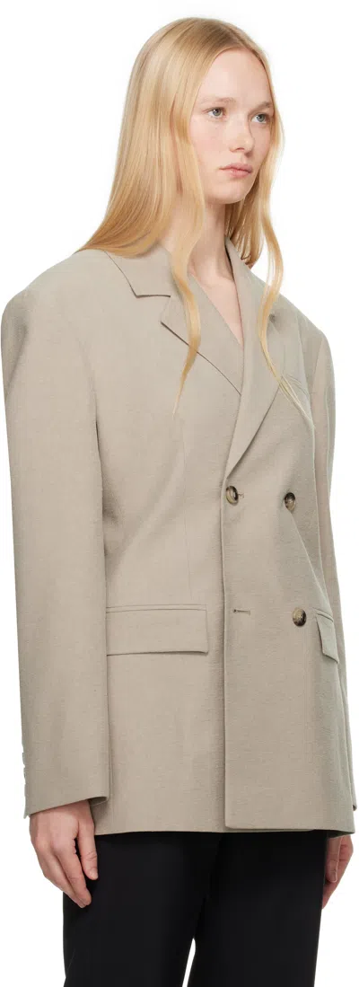 Nanushka Gray Diante Blazer