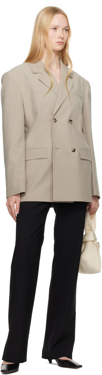 Nanushka Gray Diante Blazer