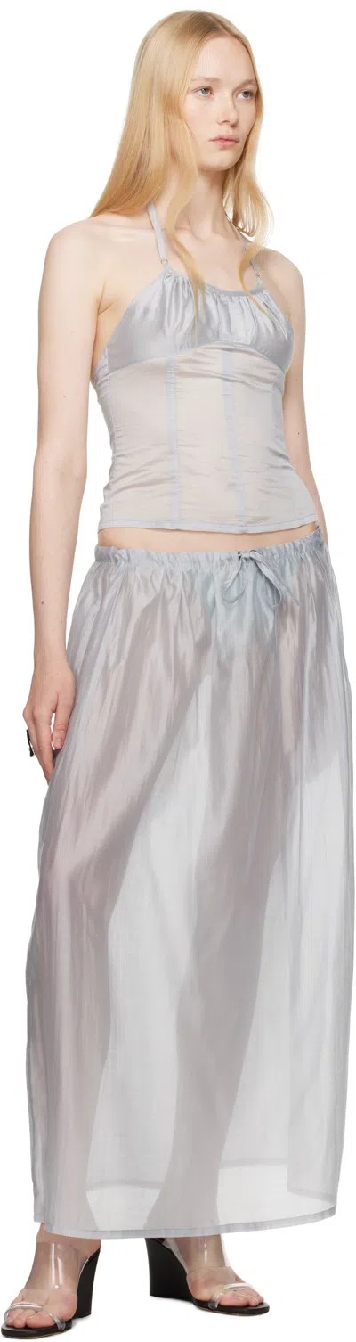 Shop Belle Gray Rhea Maxi Skirt
