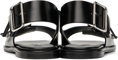 Aeyde 10mm Thekla Leather Sandals In Black