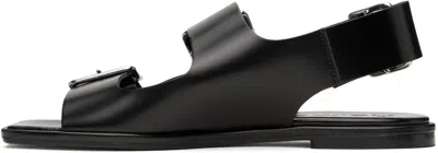 Aeyde 10mm Thekla Leather Sandals In Black