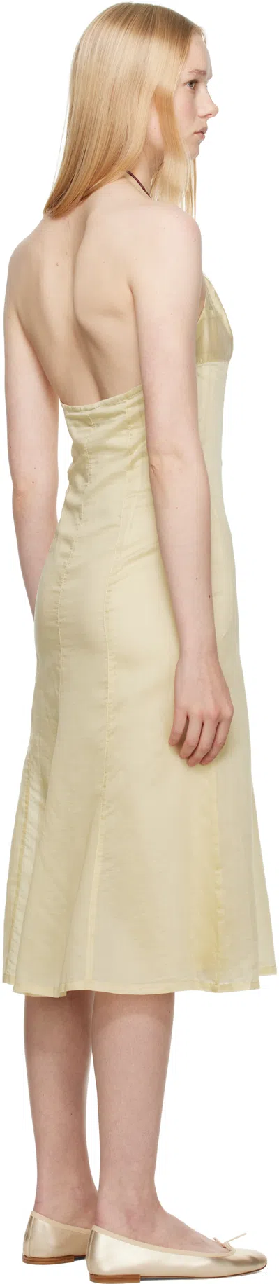 Belle Yellow Flore Midi Dress