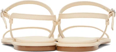 Aeyde Off-white Nettie Leather Sandals