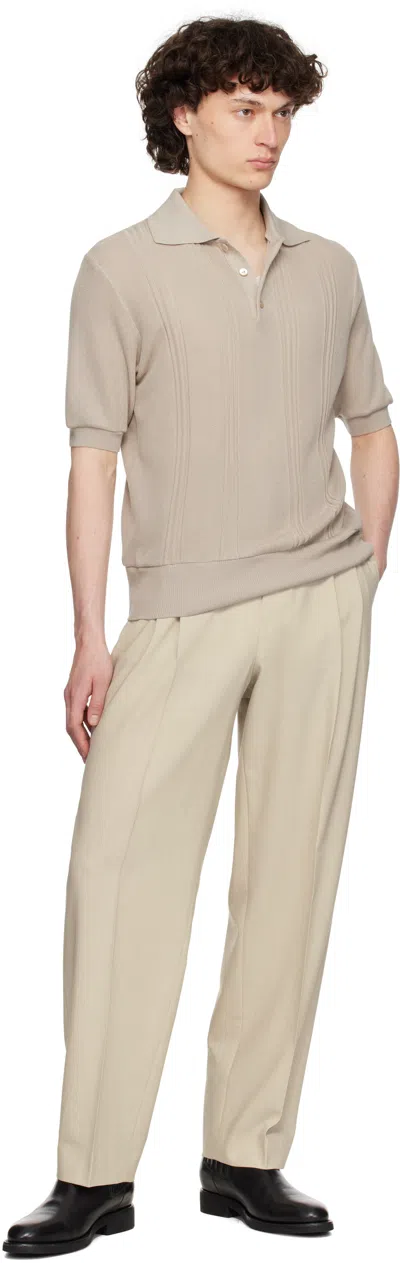 Golden Goose Beige Wool Blend Trousers