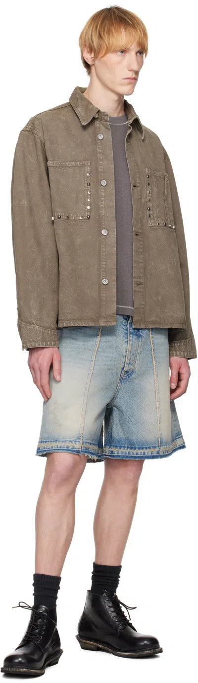 Hope Brown Studded Denim Jacket