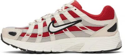 Nike Red & Off-white P-6000 Sneakers
