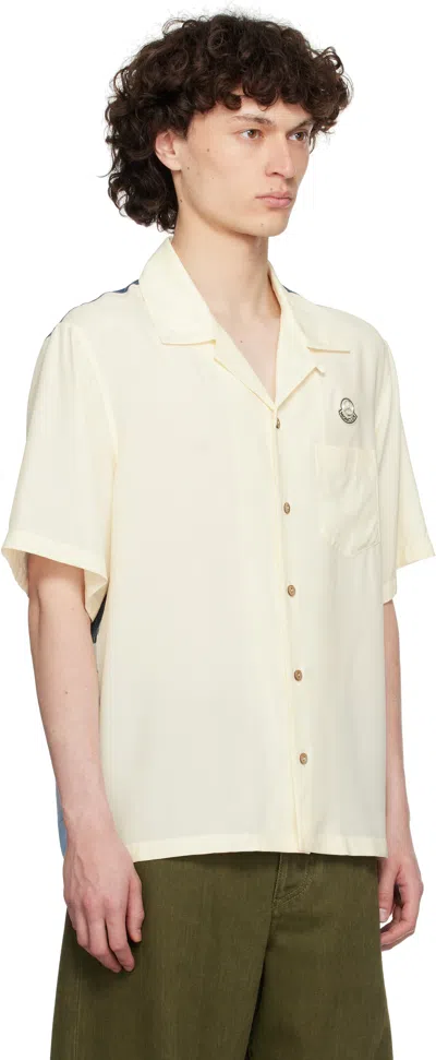 Moncler Genius Moncler X Mercedes-benz By Nigo Print Bowling Shirt In Neutral