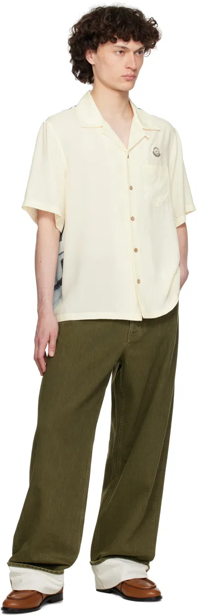 Moncler Genius Moncler X Mercedes-benz By Nigo Print Bowling Shirt In Neutral