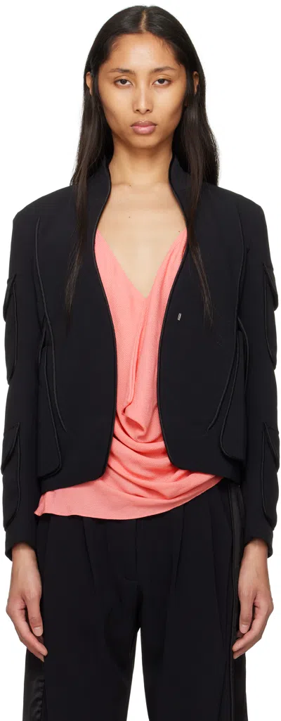 Kiko Kostadinov Black Cauda Tailored Blazer In Black