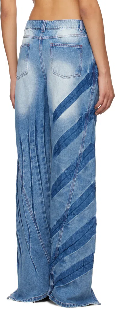 Masha Popova Blue Rays Boyfriend Jeans