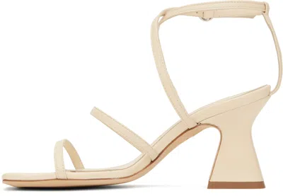 Aeyde Off-white Edda Leather Heeled Sandals