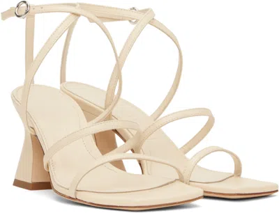 Aeyde Off-white Edda Leather Heeled Sandals