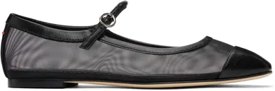 Aeyde Uma Mesh Leather Mary Jane Flats