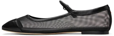 Aeyde Uma Mesh Leather Mary Jane Flats