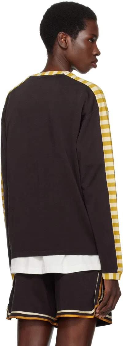 Bode Medalist Long-sleeved T-shirt In Brown