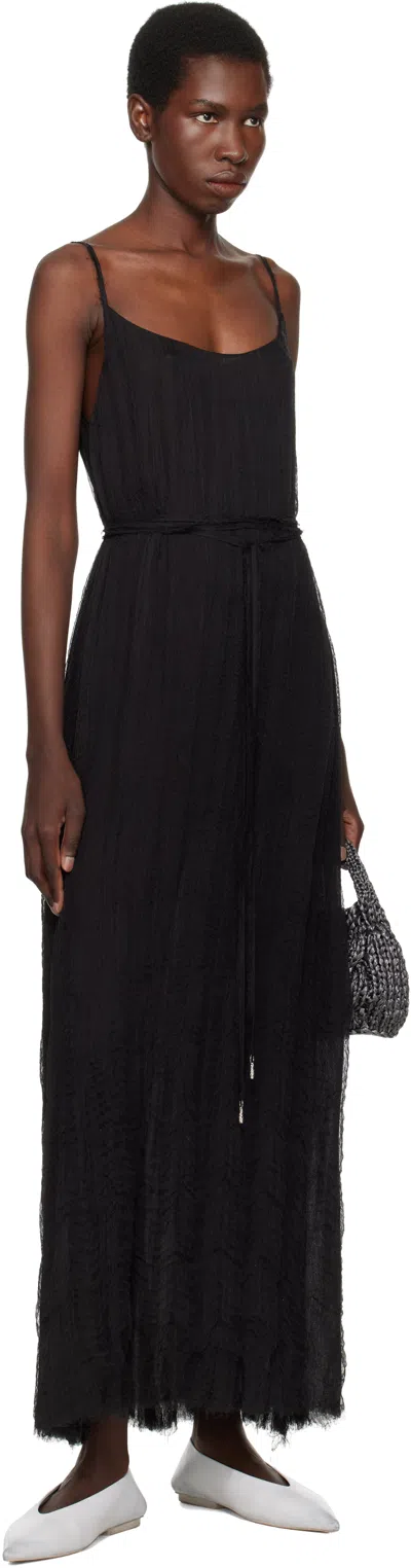 Shop Gabriela Hearst Black Amir Slip Maxi Dress
