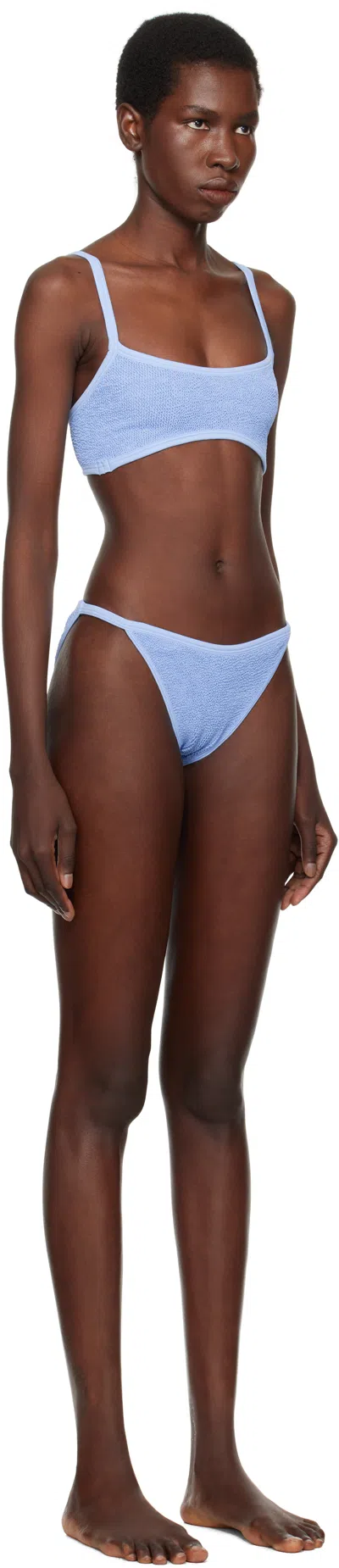 Hunza G Blue Tyler Tonal Bikini