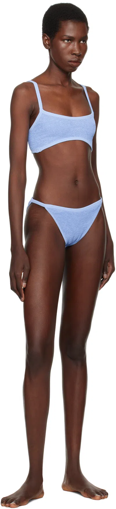 Hunza G Blue Tyler Tonal Bikini
