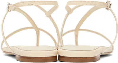 Aeyde Off-white Ella Leather Toe-post Sandals