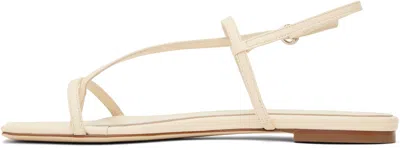 Aeyde Off-white Ella Leather Toe-post Sandals