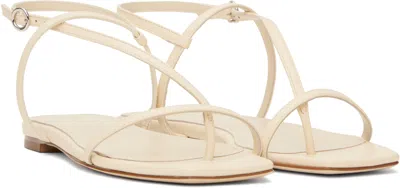 Aeyde Off-white Ella Leather Toe-post Sandals