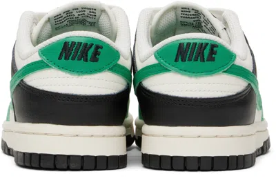 Nike Green & White Dunk Low Sneakers
