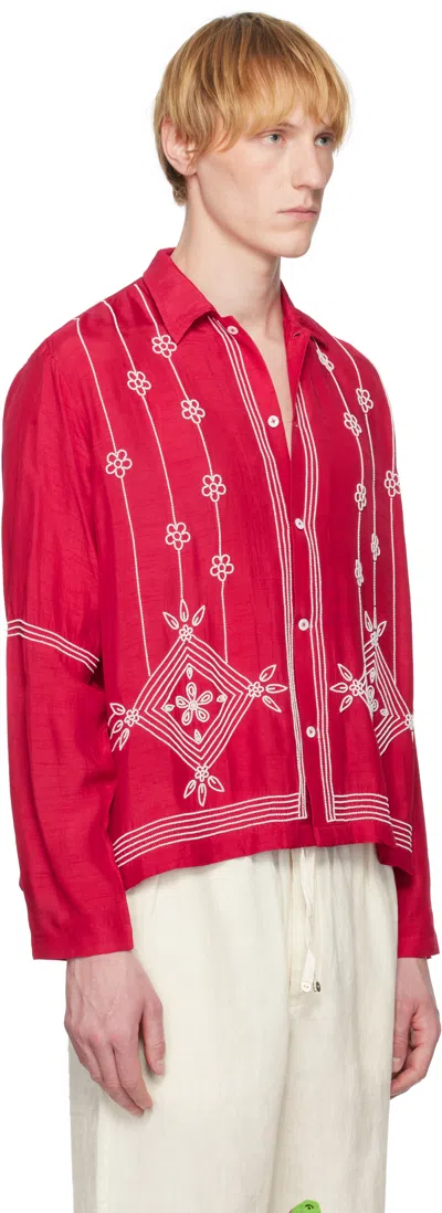 Harago White Beadwork Shirt