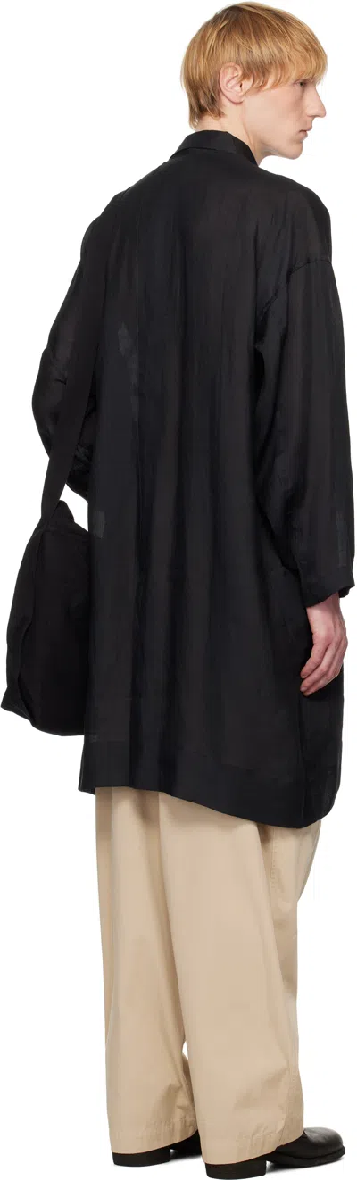 Jan-jan Van Essche Black O-project Fine Cavalry Twill Tunic#39 Shirt