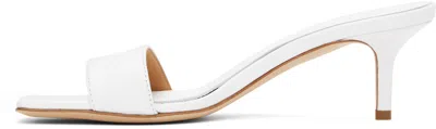 Aeyde Ilvy Leather Mules In White
