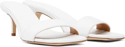 Aeyde Ilvy Leather Mules In White