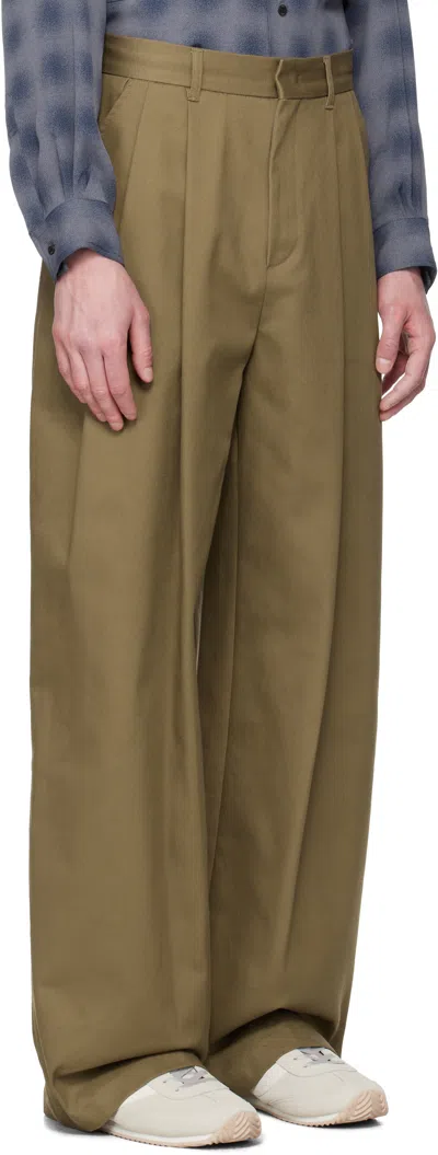 System Ssense Exclusive Brown Twill Trousers