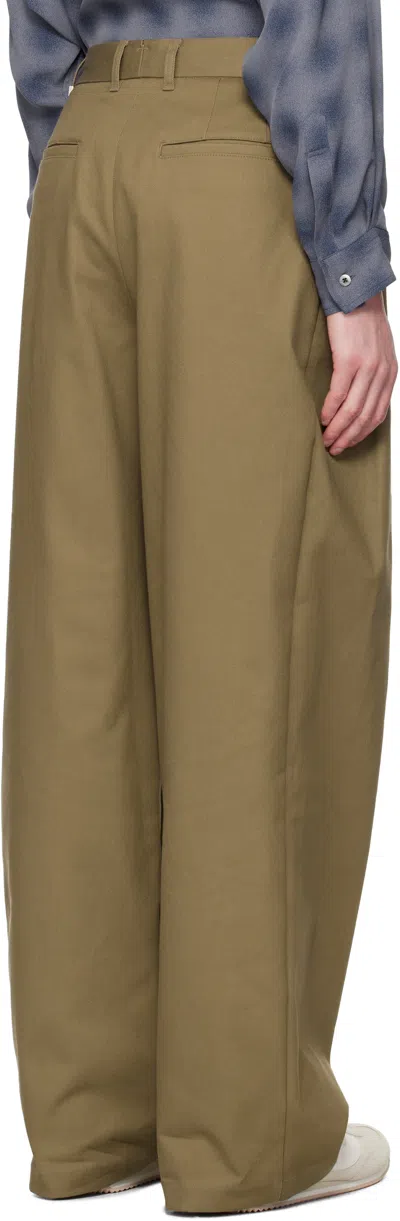 System Ssense Exclusive Brown Twill Trousers