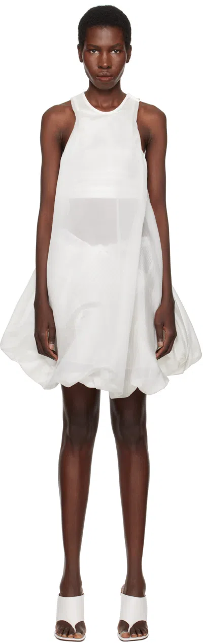Christopher Esber White Vapour Separation Tank Mini Dress In White