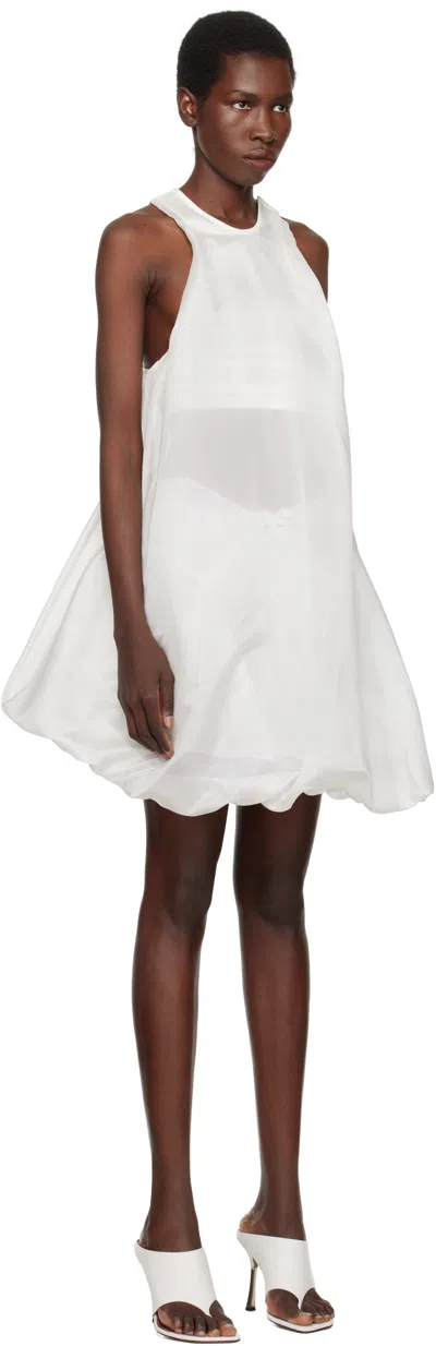 Christopher Esber White Vapour Separation Tank Mini Dress In White