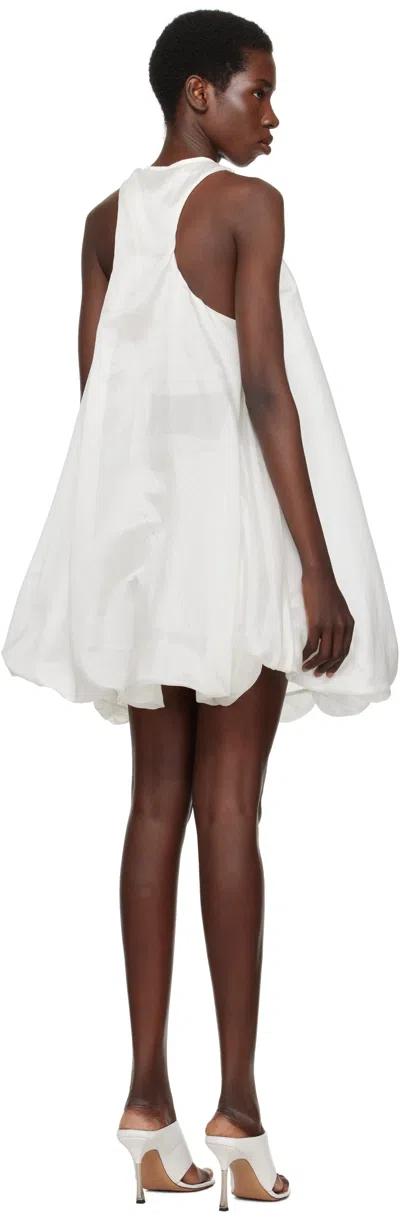 Christopher Esber White Vapour Separation Tank Mini Dress In White