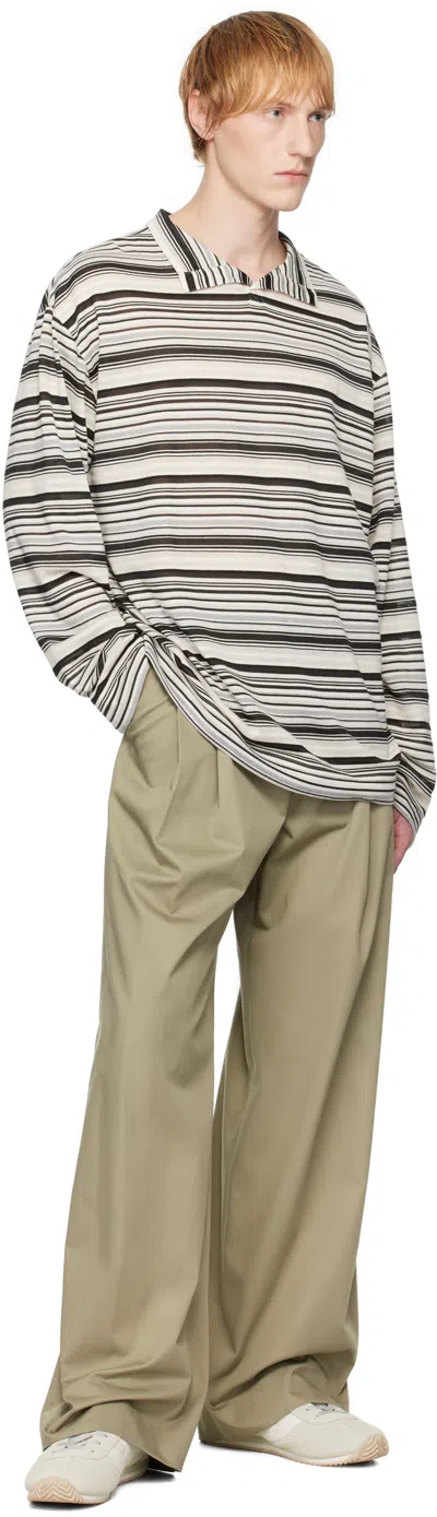 System Ssense Exclusive Taupe Twill Trousers
