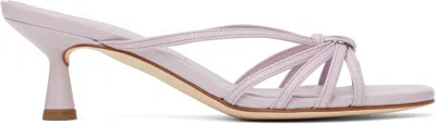 Aeyde Purple Abby Leather Mules