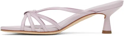 Aeyde Purple Abby Leather Mules